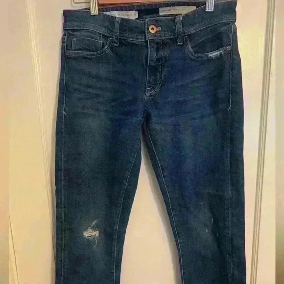 Pilcro and the Letterpress Distressed Slim Boyfriend Jeans, Womens Size 25 - Picture 2 of 9